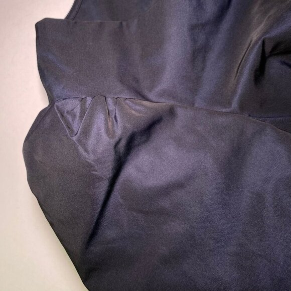 BCBGMAXAZRIA Navy Tafetta Black Bow Dress Size XS - Picture 6 of 12